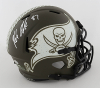 Rob Gronkowski Signed Bucaneers Full-Size Salute to Service Alternate Speed Helmet (JSA) at PristineAuction.com