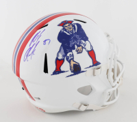Rob Gronkowski Signed Patriots Full-Size Throwback Speed Helmet (JSA) at PristineAuction.com