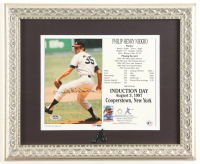 Phil Niekro Signed Braves Hall Of Fame Induction Custom Framed Photo Display with Braves Logo Emblem (PSA) at PristineAuction.com
