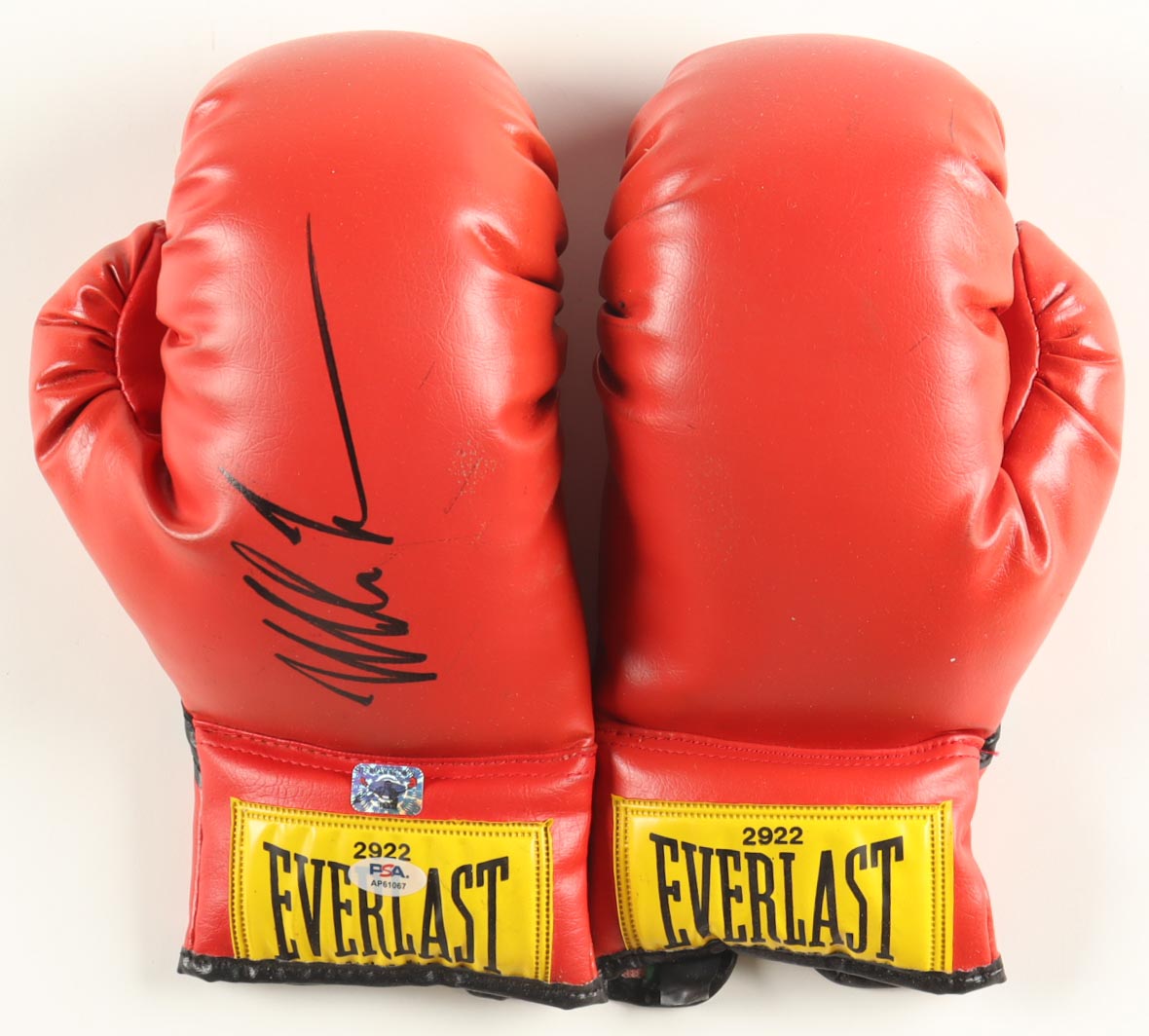 Mike Tyson Signed Pair of Everlast Gloves (PSA & Tyson) at PristineAuction.com Mike Tyson Signed Pair of Everlast Gloves (PSA & Tyson) at PristineAuction.com