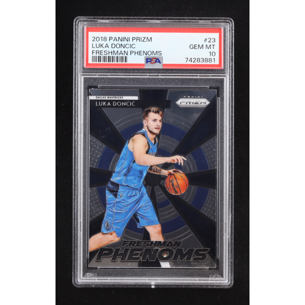 Luka Doncic 2018-19 Panini Prizm Freshman Phenoms #23 RC (PSA 10) at PristineAuction.com