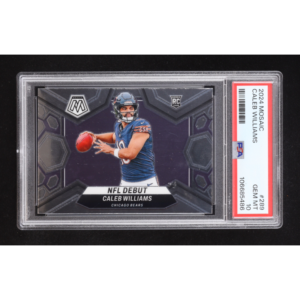 Caleb Williams 2024 Panini Mosaic #289 DEB RC (PSA 10) at PristineAuction.com