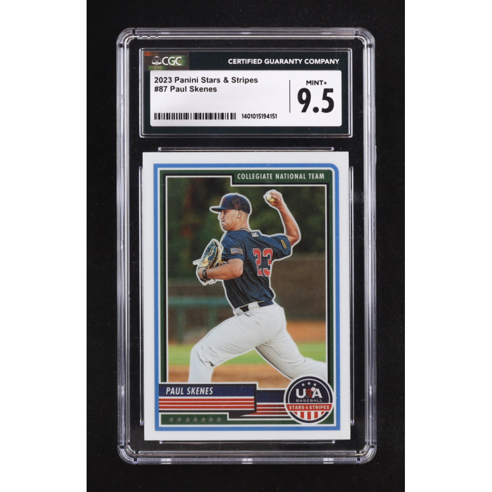 Paul Skenes 2023 USA Baseball Stars and Stripes #87 RC (CGC 9.5) at PristineAuction.com