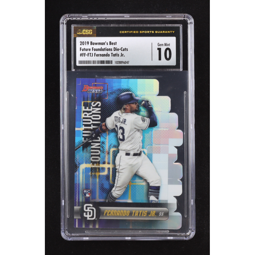 Fernando Tatis Jr. 2019 Bowman's Best Future Foundations Refractors #FFFTJ RC (CSG 10) at PristineAuction.com