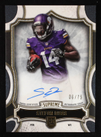 Stefon Diggs 2015 Topps Supreme Rookie Autographs #SRASD RC #06/75 at PristineAuction.com