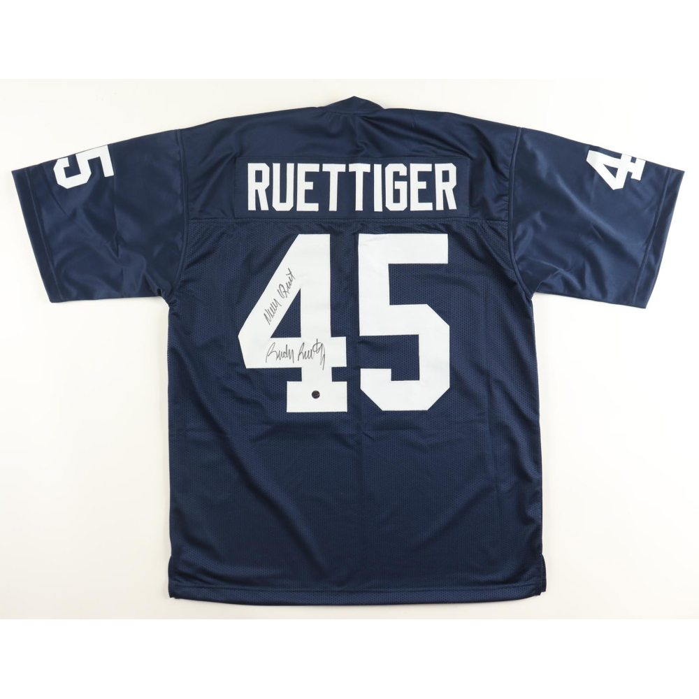 Rudy Ruettiger Signed Jersey Inscribed "Never Quit" (AWM) at PristineAuction.com