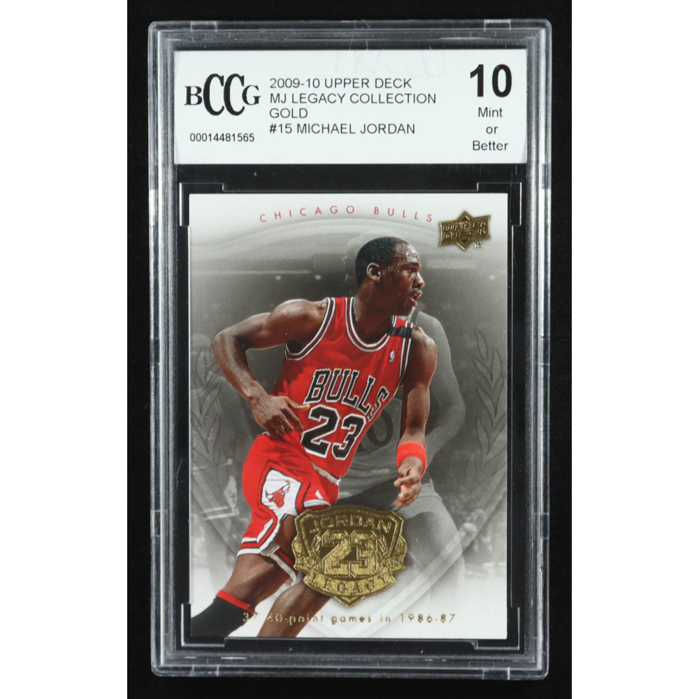 Michael Jordan 2009-10 Upper Deck Michael Jordan Legacy Collection Gold #15 (BCCG 10) at PristineAuction.com