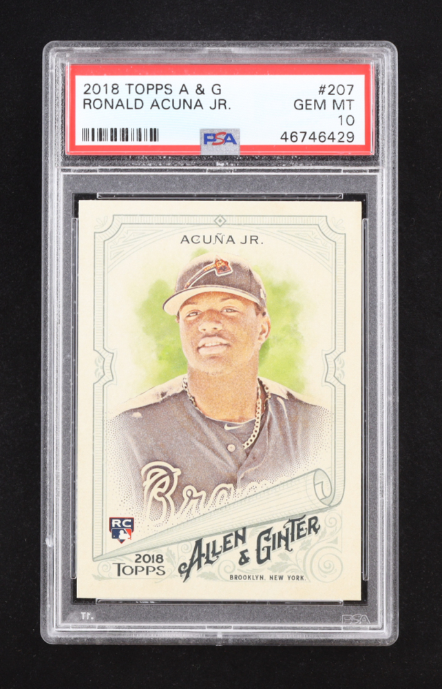 Ronald Acuna Jr. 2018 Topps Allen & Ginter #207 RC (PSA 10)