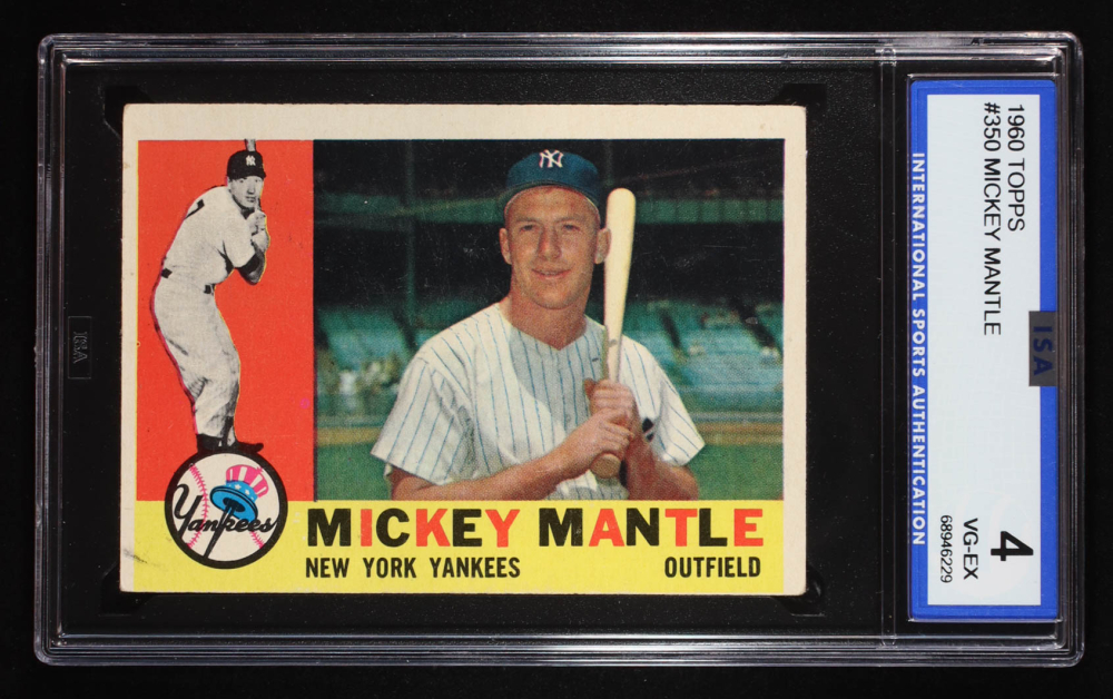 Mickey Mantle 1960 Topps #350 (ISA 4)