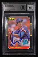Greg Maddux Signed 1987 Leaf/Donruss #36 RR RC (BGS | Autograph Graded 10) at PristineAuction.com
