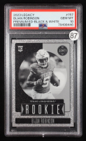 Bijan Robinson 2023 Panini Legacy Premium Edition Black and White #157 RC (PSA 10) at PristineAuction.com
