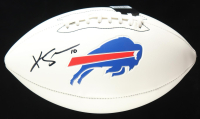 Khalil Shakir Signed Bills Logo Football (Fanatics) at PristineAuction.com