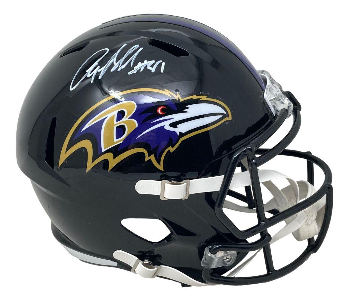 Anquan Boldin Signed Ravens Full Size Speed Helmet (Beckett) at PristineAuction.com Anquan Boldin Signed Ravens Full Size Speed Helmet (Beckett) at PristineAuction.com