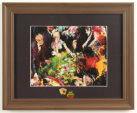 "Roulette" Custom Framed Neiman Art Print Display with (2) Vintage Pins at PristineAuction.com