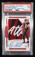 Desmond Ridder 2022 Panini National Treasures Rookie Hats Off Signatures Team Logo #12 RC #5/5 (PSA 7) at PristineAuction.com