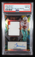 Tyreek Hill 2022 Select Jumbo Signature Swatches Prizm Tie Dye #7 #11/25 (PSA 8) at PristineAuction.com