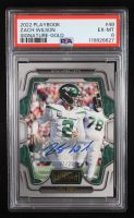 Zach Wilson 2022 Panini Playbook Signatures Gold #48 #12/20 (PSA 6) at PristineAuction.com