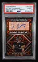 Ben Roethlisberger 2022 Panini Obsidian Magmatic Signatures Electric Etch Orange #2 #22/25 (PSA 8) at PristineAuction.com