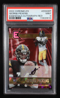George Pickens 2022 Panini Chronicles Essentials Autographs Red #19 RC #08/49 (PSA 9) at PristineAuction.com