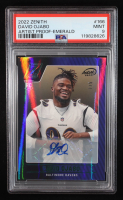 David Ojabo 2022 Zenith Rookie Autographs Artist Proof Emerald #166 RC #1/5 (PSA 9) at PristineAuction.com