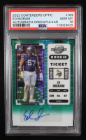 Ed Ingram 2022 Panini Contenders Optic Green Pulsar #163 AU RC #07/30 (PSA 10) at PristineAuction.com