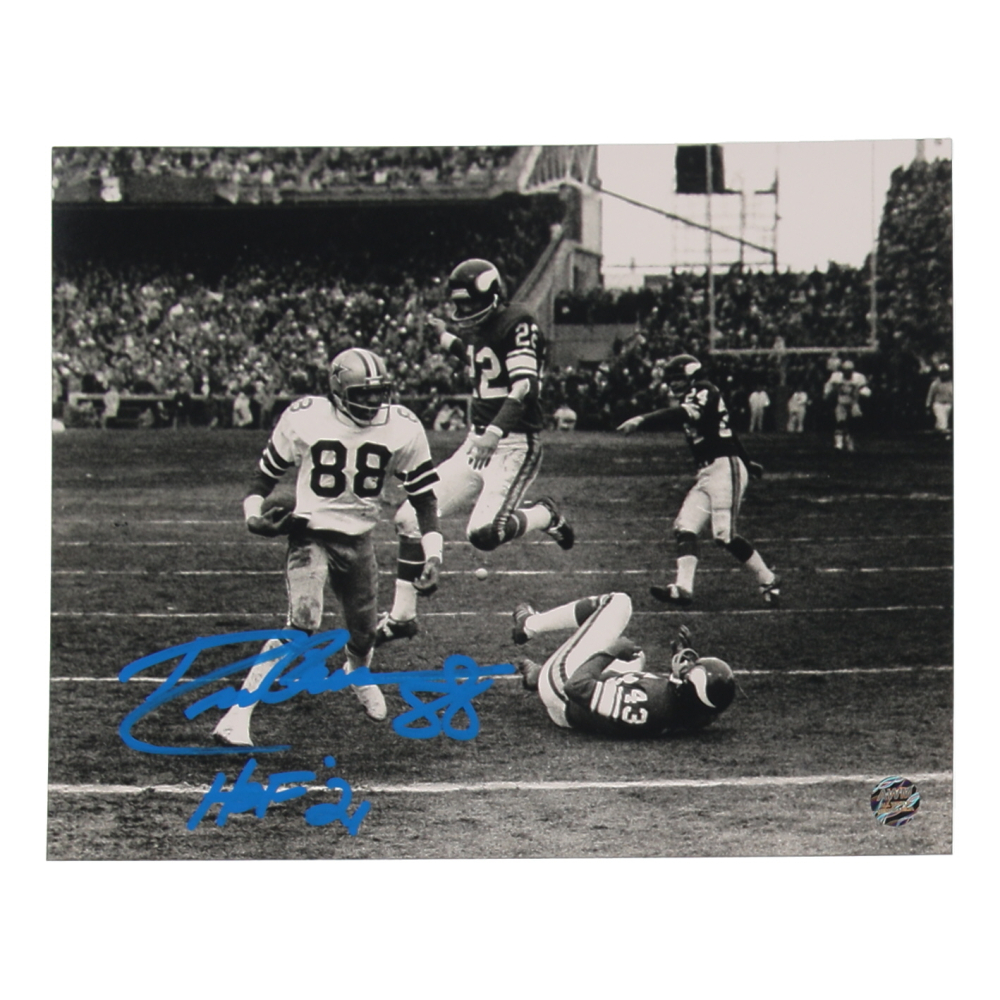 Drew Pearson Signed Cowboys 8x10 Photo Inscribed "HOF 21" (AWM) at PristineAuction.com