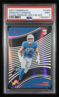 Aidan Hutchinson 2022 Panini Chronicles Clear Vision Rookies Holo Silver #3 RC #14/25 (PSA 9) at PristineAuction.com