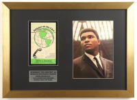 Muhammad Ali Signed Custom Framed "Religion on the Line" Book Display with Stat Plaque & Photo (PSA) at PristineAuction.com
