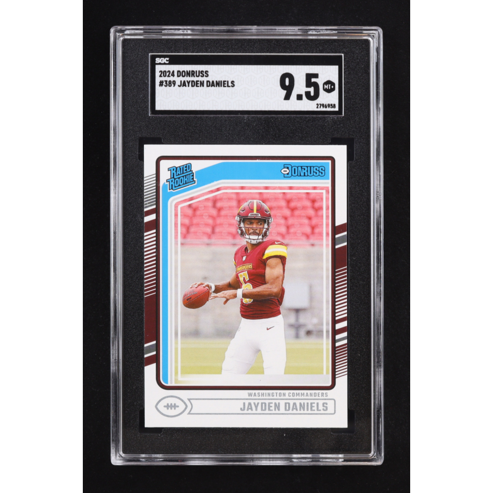 Jayden Daniels 2024 Donruss #389 RR RC (SGC 9.5) at PristineAuction.com