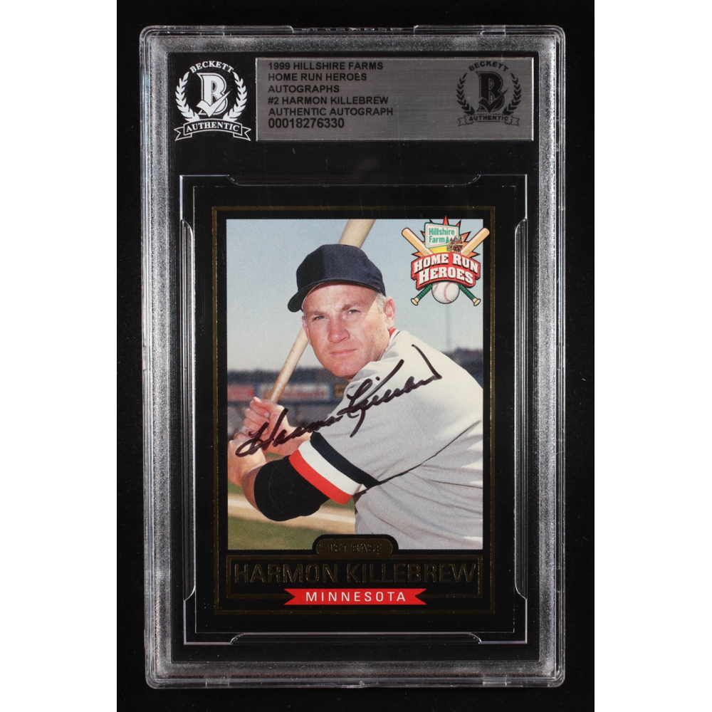 Harmon Killebrew 1999 Hillshire Farms Home Run Heroes Autographs #2 (BGS | Authentic Autograph) at PristineAuction.com