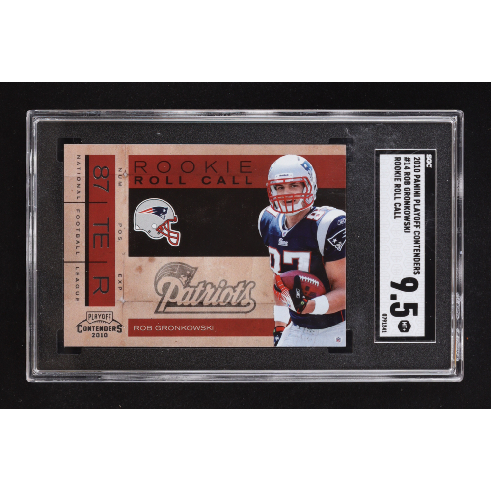 Rob Gronkowski 2010 Playoff Contenders Rookie Roll Call #14 RC (SGC 9.5) at PristineAuction.com