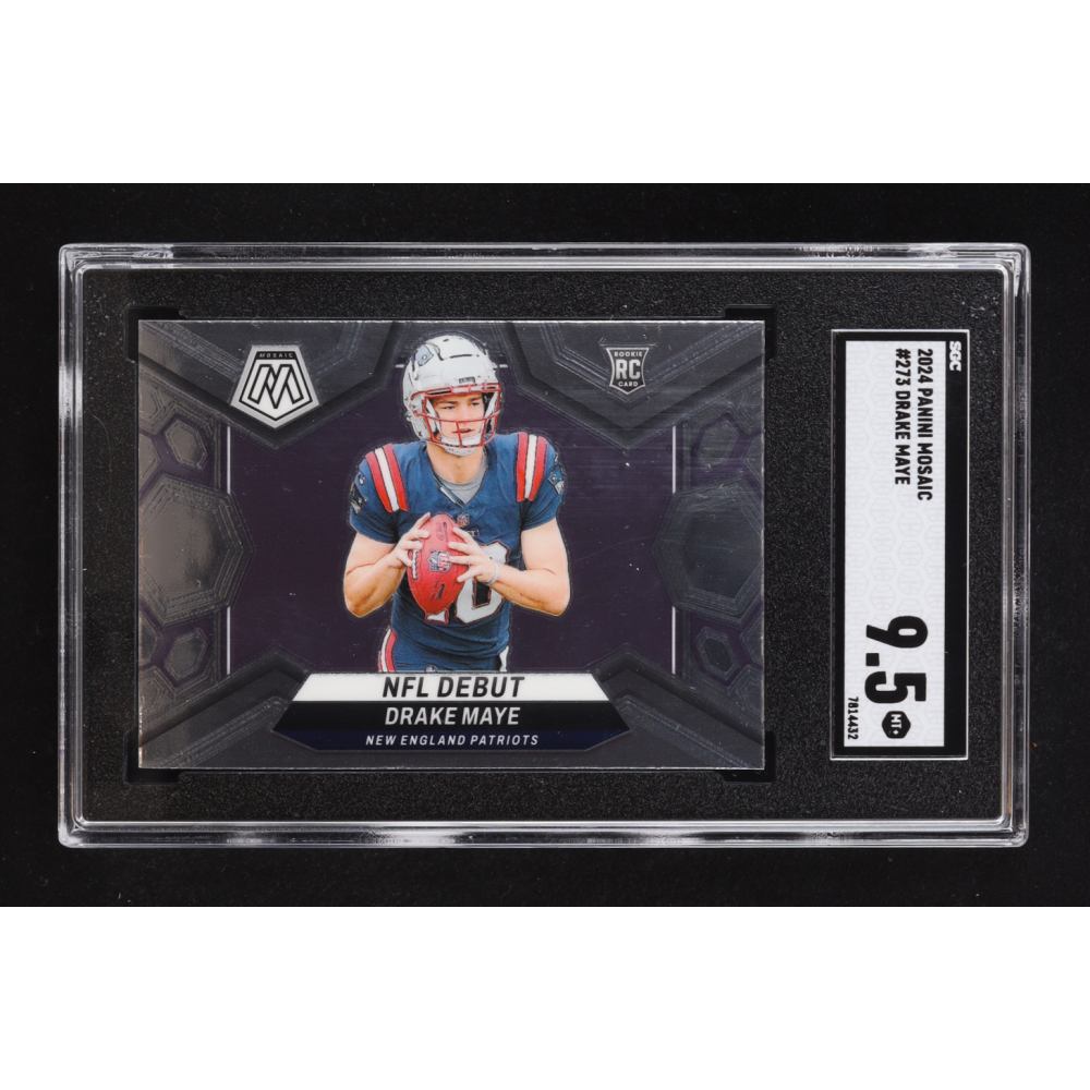 Drake Maye 2024 Panini Mosaic #273 DEB RC (SGC 9.5) at PristineAuction.com