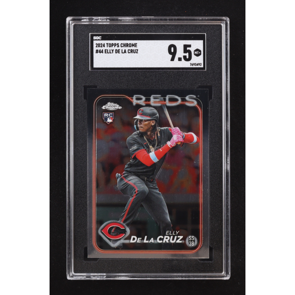 Elly De La Cruz 2024 Topps Chrome #44 RC (SGC 9.5) at PristineAuction.com