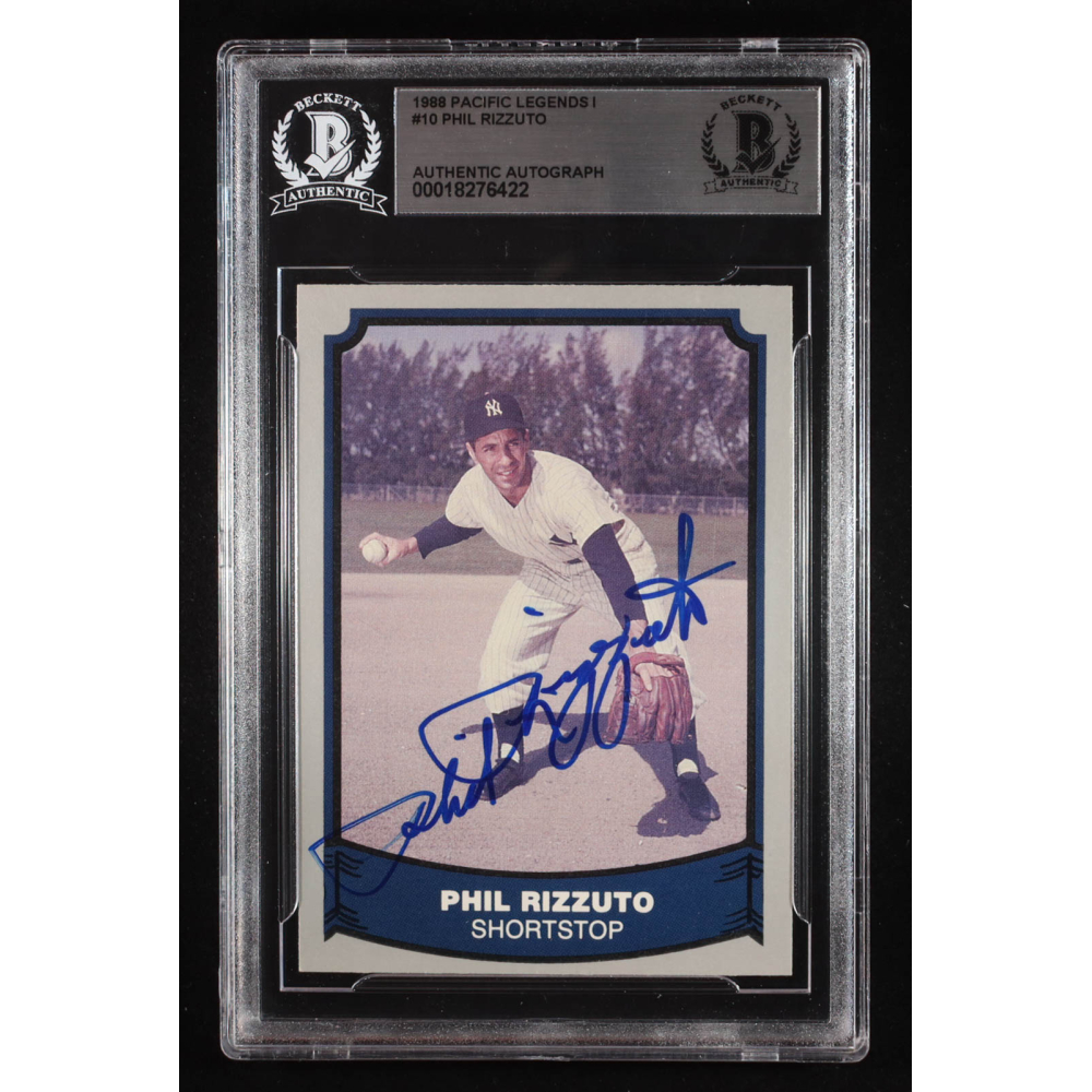 Phil Rizzuto Signed 1988 Pacific Legends I #10 (BGS | Authentic Autograph) at PristineAuction.com