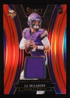 JJ McCarthy 2024 Select Draft Selections Memorabilia Prizm Red #10 RC at PristineAuction.com