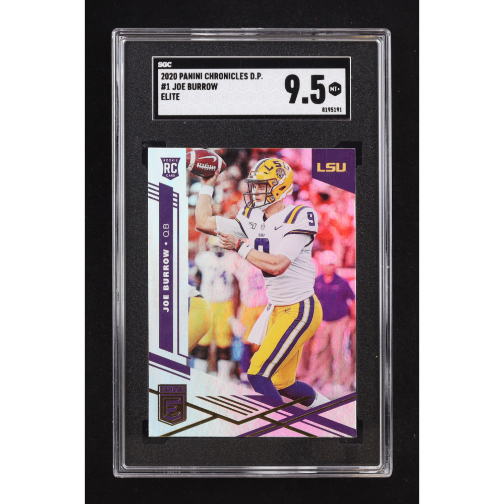 Joe Burrow 2020 Panini Chronicles Draft Picks #1 Elite RC (SGC 9.5) at PristineAuction.com