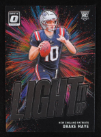 Drake Maye 2024 Donruss Optic Light it Up #7 RC at PristineAuction.com