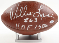 Willie Lanier Signed NFL Football with All-Wood Display Stand Inscribed "H. O. F. 1986" (PSA) at PristineAuction.com