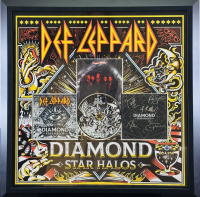 "Def Leppard" Custom Framed CD Cover Band-Signed By (5) Joe Elliot, Phil Collen, Vivian Campbell, Rick Savage & Rick Allen (JSA) at PristineAuction.com