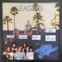 "The Eagles" Custom Framed Cut Display Band-Signed By (5) with Don Henley, Joe Walsh, Glenn Frey, Randy Meisner & Don Felder (JSA) at PristineAuction.com