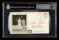 Pete Rose & Steve Garvey Signed 1985 FDC Envelope (Beckett | Auto Grade BGS Authentic) at PristineAuction.com