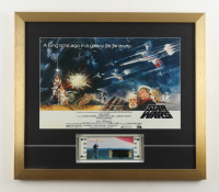 1977 "Star Wars" Custom Framed Print Display with Original 1977 Film Cell with Hologram at PristineAuction.com