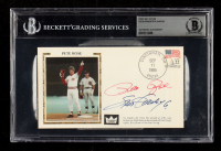 Pete Rose & Steve Garvey Signed 1985 FDC Envelope (Beckett | Auto Grade BGS Authentic) at PristineAuction.com