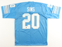 Billy Sims Signed Jersey Inscribed "80 - R.O.Y" (AWM) at PristineAuction.com
