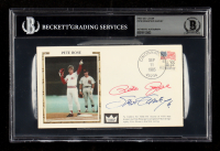 Pete Rose & Steve Garvey Signed 1985 FDC Envelope (Beckett | Auto Grade BGS Authentic) at PristineAuction.com