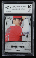 Shohei Ohtani 2018 Leaf Ohtani Draft Silver #DS01 RC (BCCG 10) at PristineAuction.com