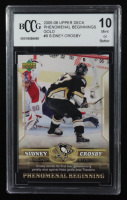 Sidney Crosby 2005-06 Upper Deck Phenomenal Beginnings Gold #9 RC (BCCG 10) at PristineAuction.com