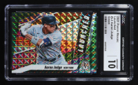 Aaron Judge 2021 Panini Mosaic Launched Mosaic Green #2 (CGC 10) at PristineAuction.com