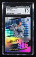 Bobby Witt Jr. 2020 Bowman Chrome Stat Track #ST11 RC (CGC 10) at PristineAuction.com