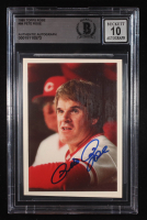 Pete Rose Signed 1985 Topps Rose #84 / Knockdown Pitches (BGS | Autograph Grade 10) at PristineAuction.com